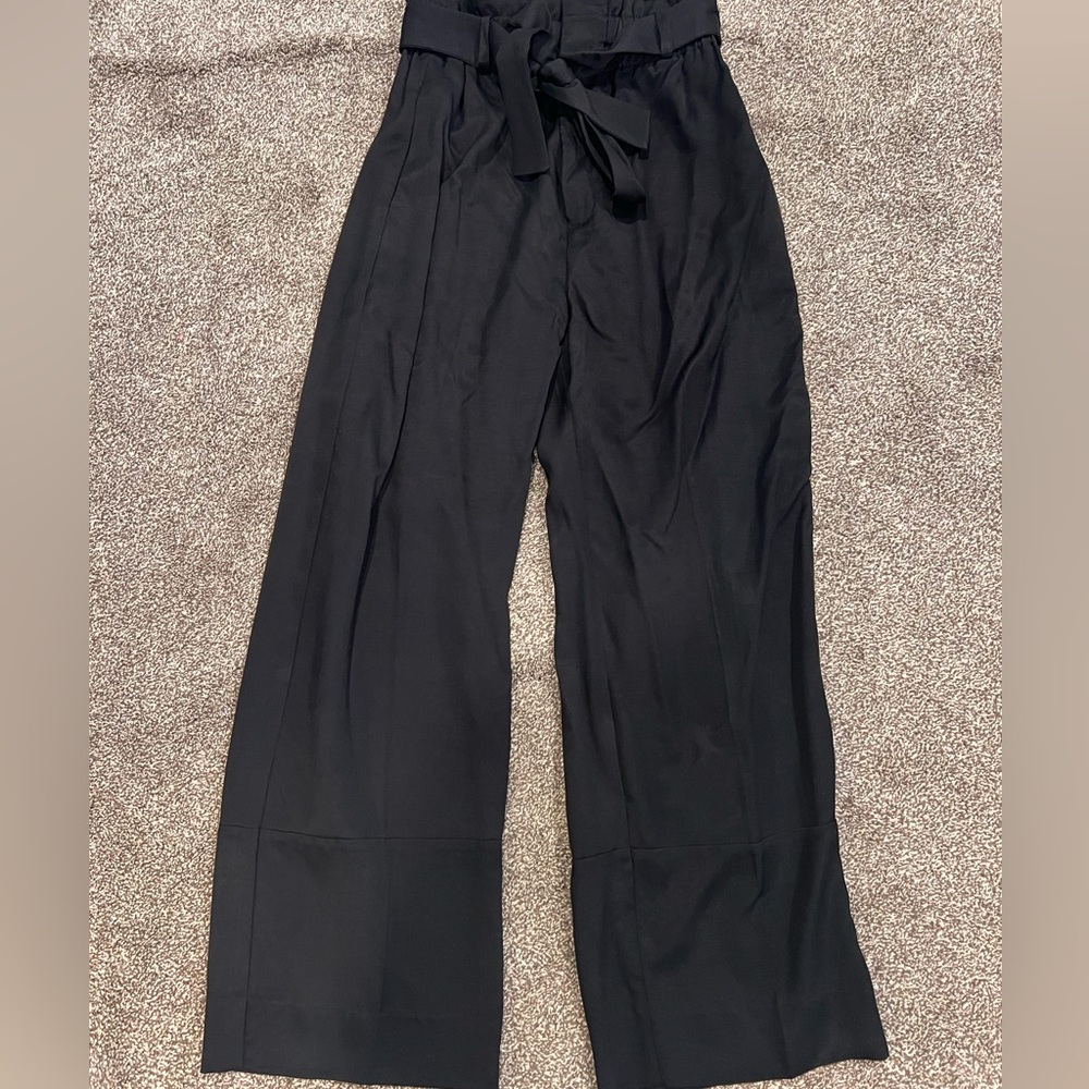 J Crew high waist paper bag black pants! Never worn! Size 8.